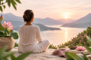 Mindful Reflections by the Lotus Lake